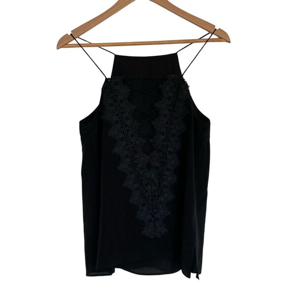 Cami NYC Womens The Charlie Silk Cami Black Size‎ M Convertible Lace - Picture 1 of 12